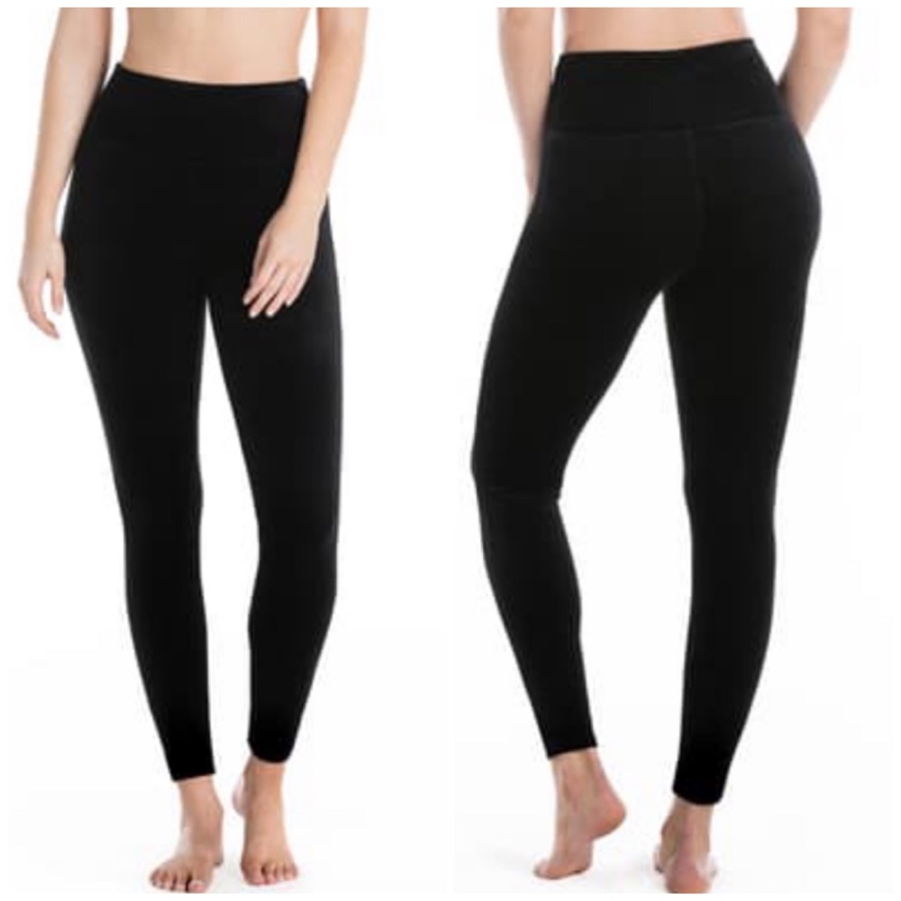 Spanx Assets Velvet Shaping Leggings Black NWOT